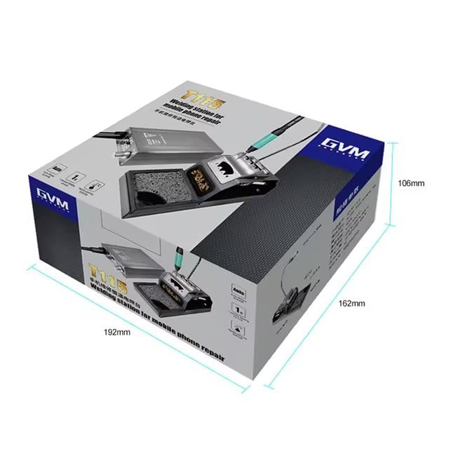 45 Watt SMD Havya İstasyonu 120-450 Derece GVM-T115 (5271) 45 Watt SMD Havya İstasyonu 120-450 Derece GVM-T115 (5271)
