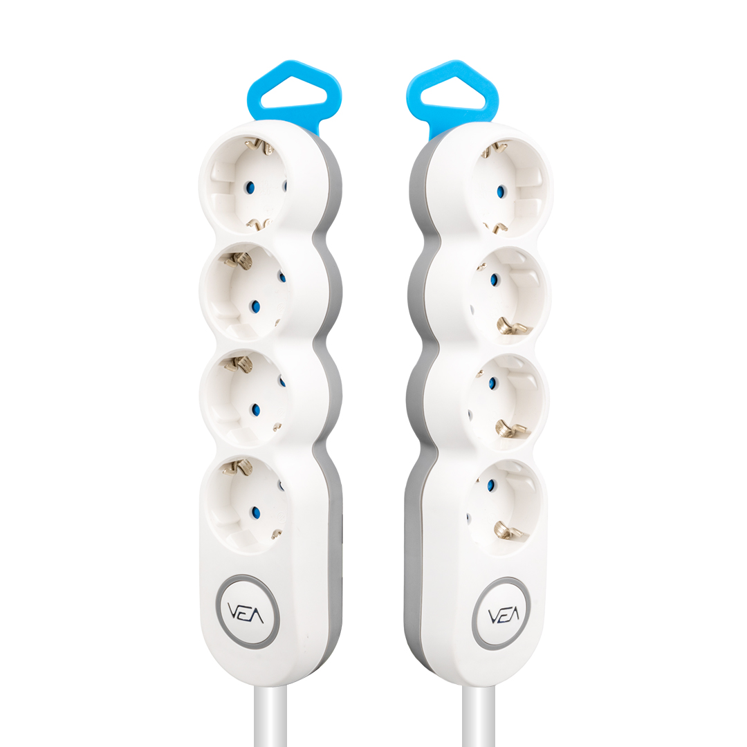 4LÜ 1.5 METRE KABLOLU ANAHTARLI GRUP PRİZ (5271)
