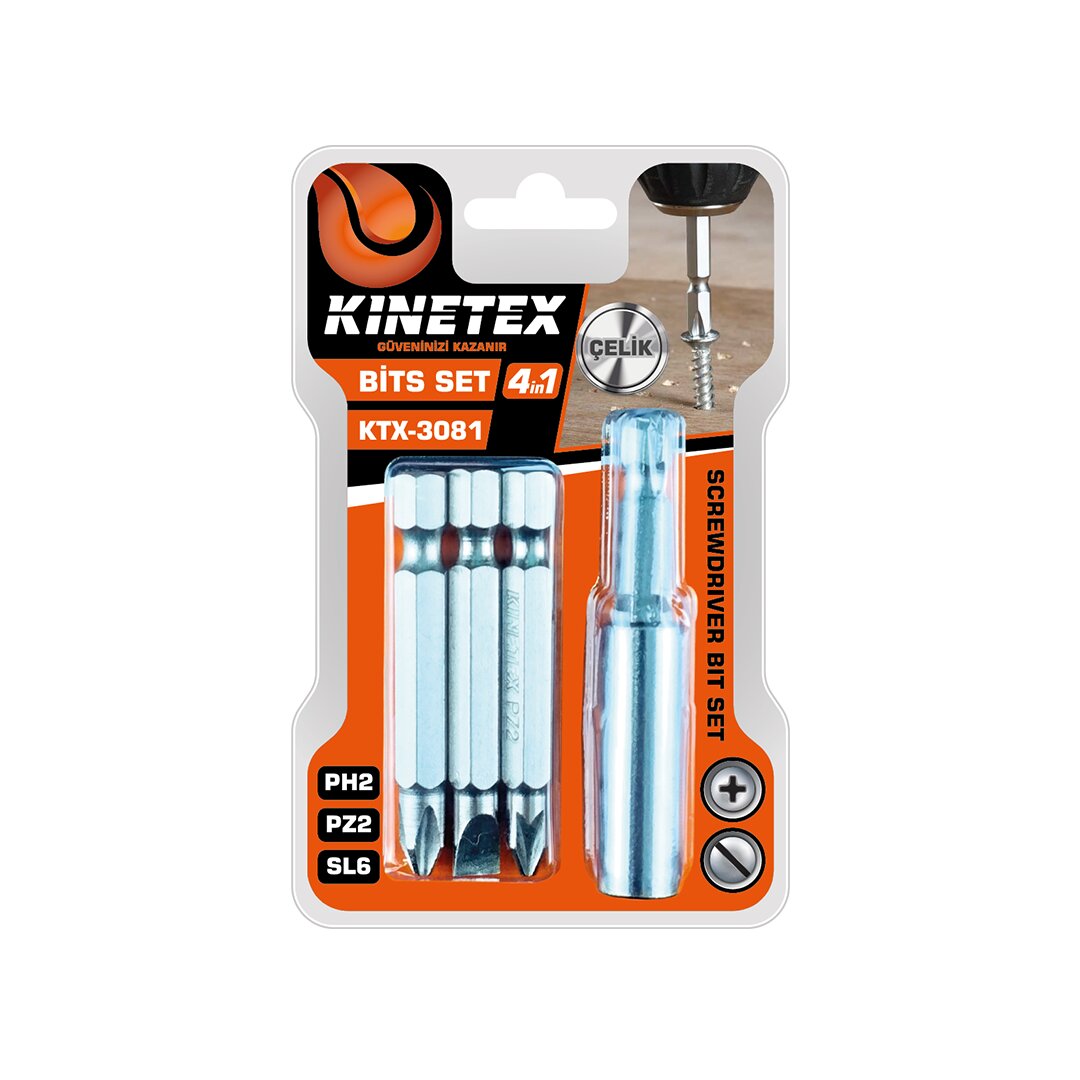 4PCS - PH2-PZ2-SL6  BİTS UÇ SET (5271)