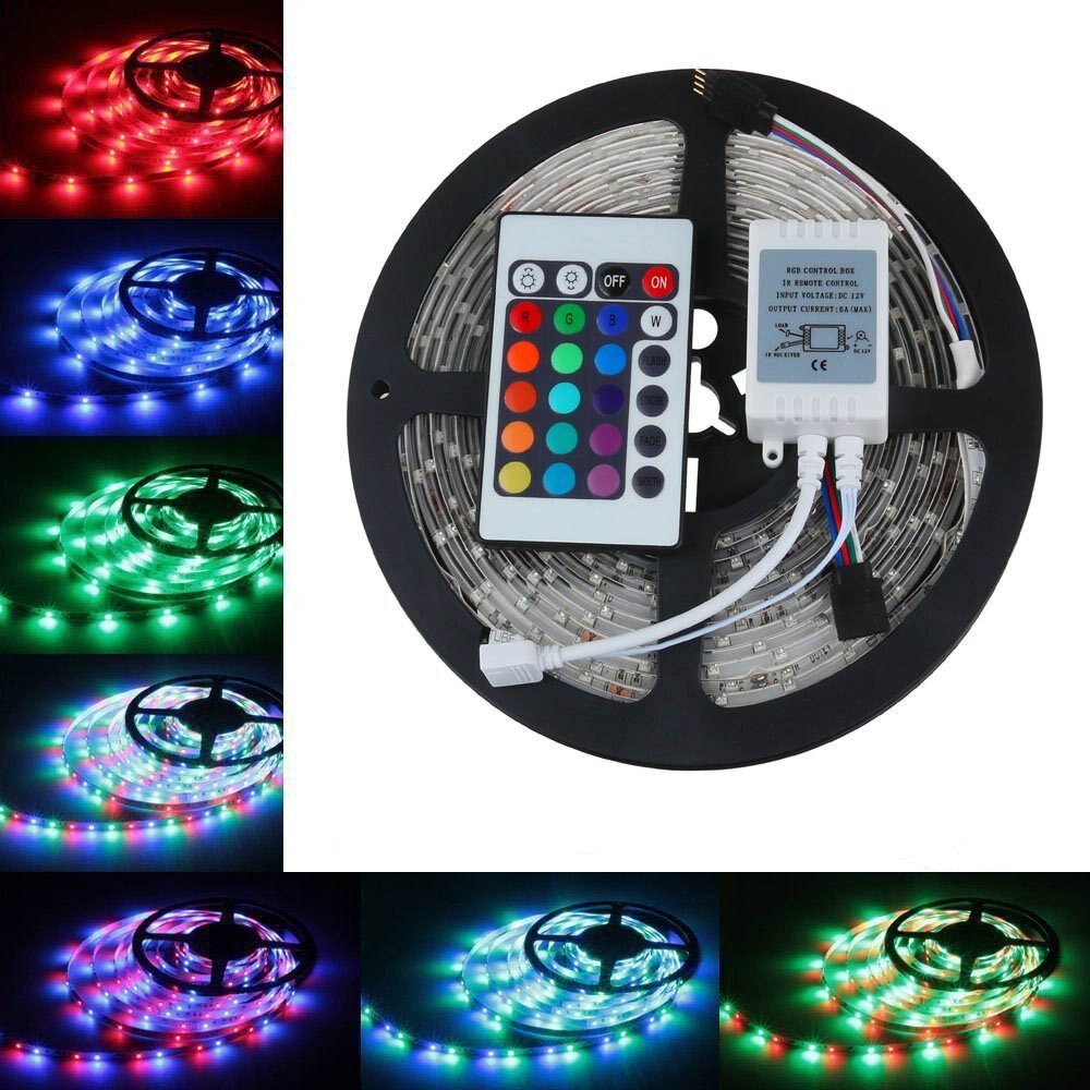 5 Metre Rgb Şerit Led Seti-İç ve Dış Mekan Silikonlu-Tak Çalıştır (5271) 5 Metre Rgb Şerit Led Seti-İç ve Dış Mekan Silikonlu-Tak Çalıştır (5271)
