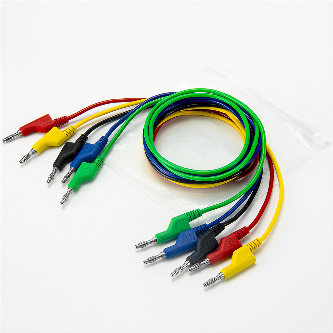5 RENKLİ 1 METRE 1000V - 19A MULTIMETRE TEST UÇLARI KABLO KİTİ (5271) 5 RENKLİ 1 METRE 1000V - 19A MULTIMETRE TEST UÇLARI KABLO KİTİ (5271)