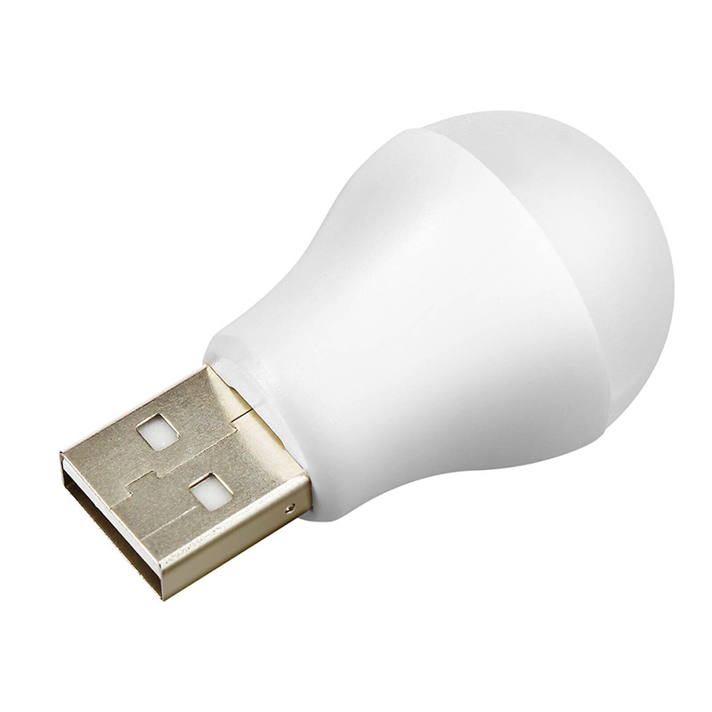 5 VOLT - 1 AMPER USB LED LAMBA BEYAZ (5271)