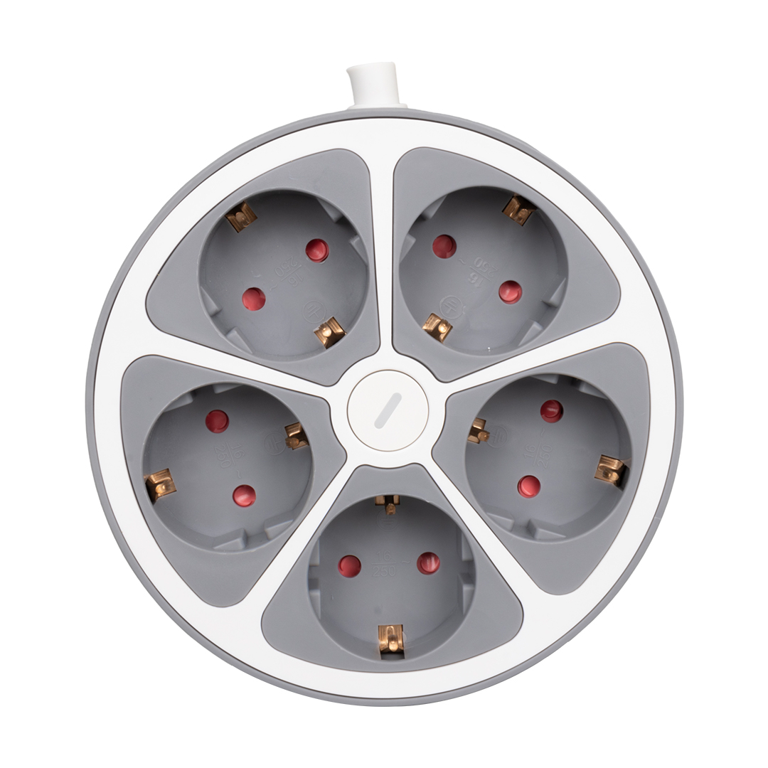 5Lİ ANAHTARLI 1.5 METRE GRUP PRİZ VE-G605Y (5271)