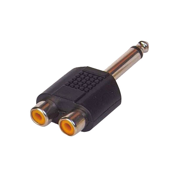 6.3 MM MONO ERKEK / 2 RCA DİŞİ ÇEVİRİCİ JACK (5271)