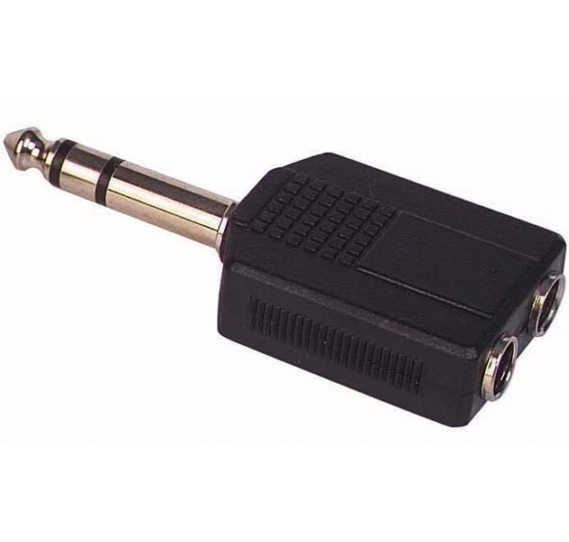 6.3 MM STEREO ERKEK / 6.3 MM STEREO DİŞİ X 2 ÇEVİRİCİ JACK (5271)