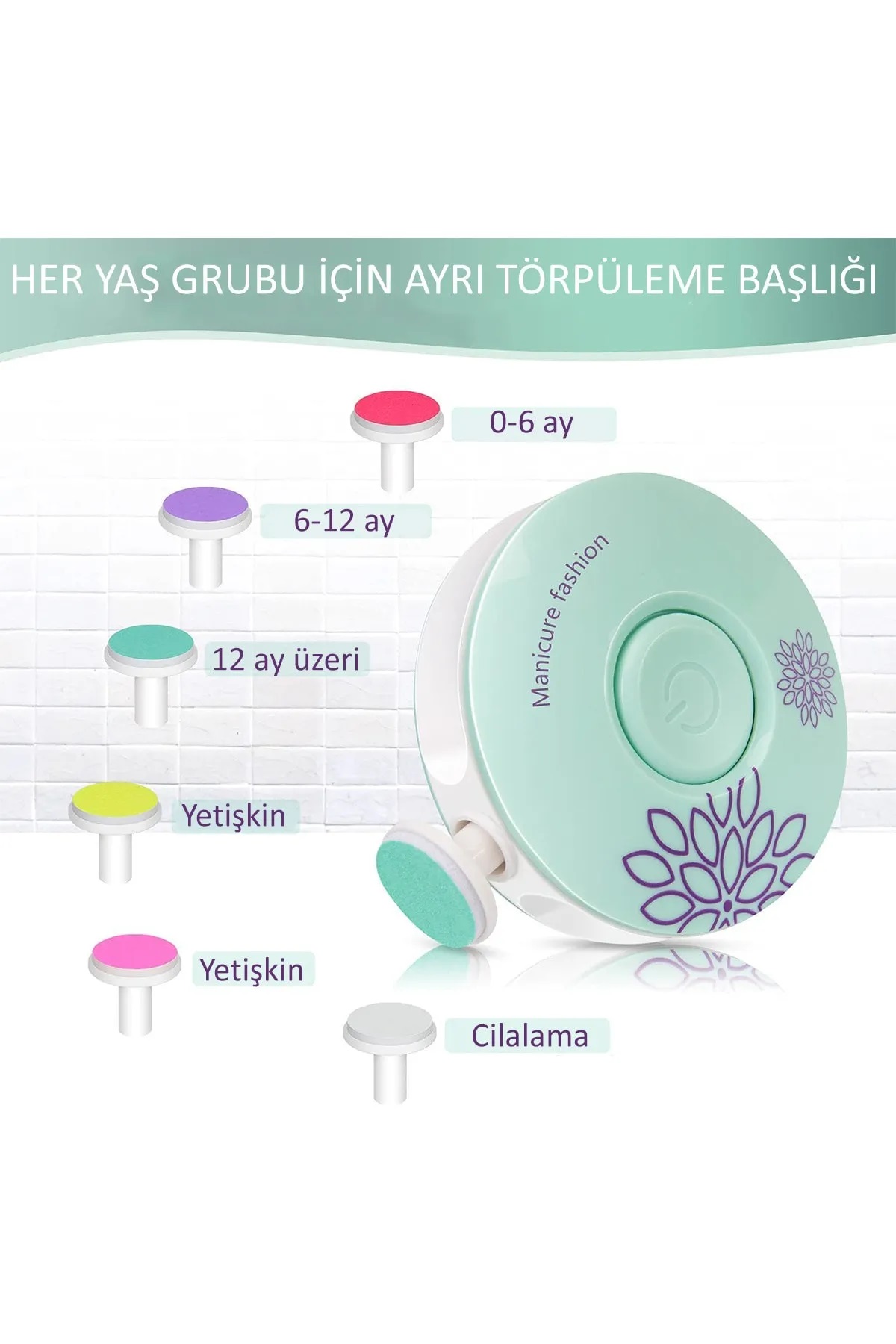 6 Başlıklı Pilli Tırnak Törpüsü ( Bebekler Kullanılabilir ) (5271) 6 Başlıklı Pilli Tırnak Törpüsü ( Bebekler Kullanılabilir ) (5271)