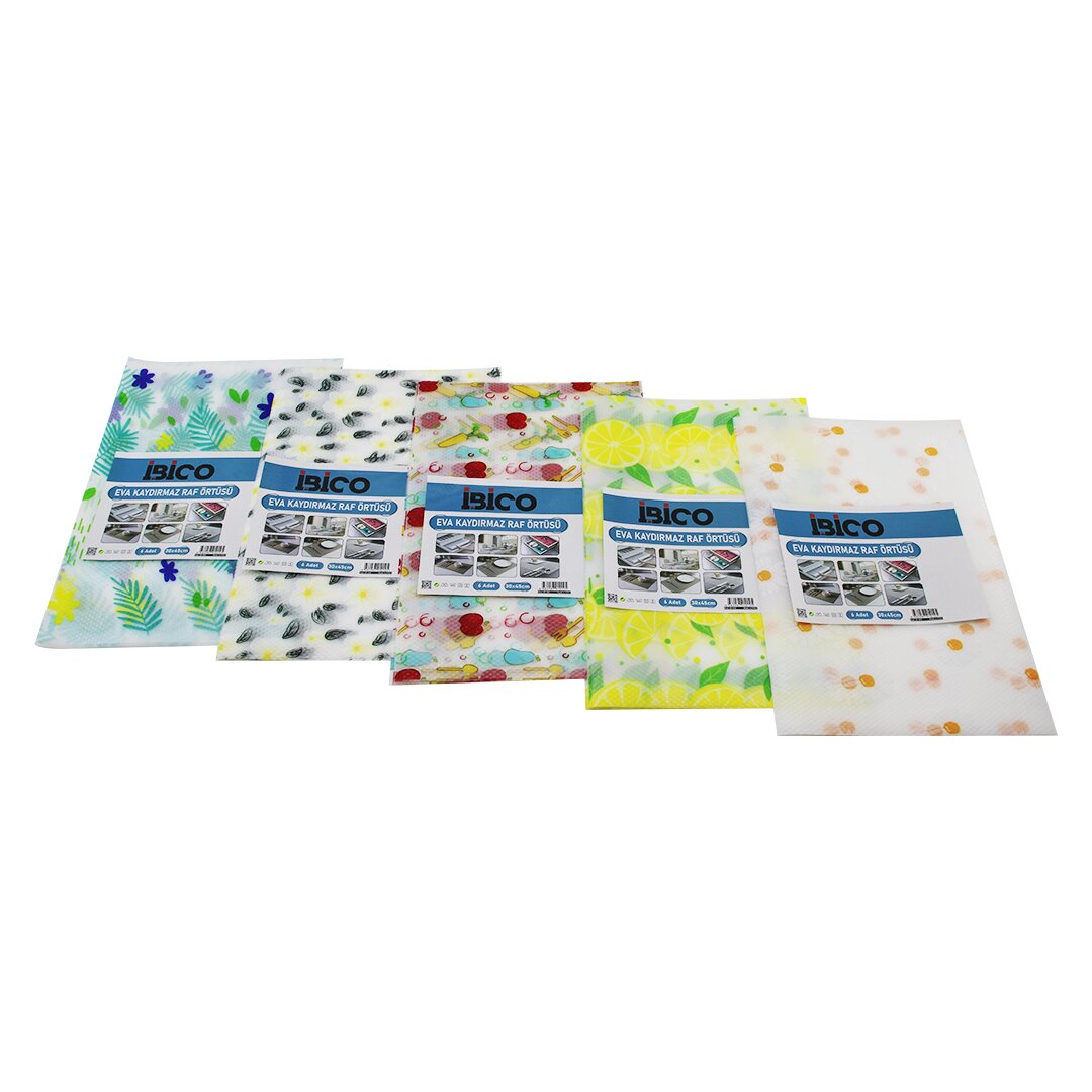 6 PCS   30X45CM   EVA - KAYMAZ  DOLAP VE ÇEKMECE İÇİ RAF ÖRTÜSÜ (5271)