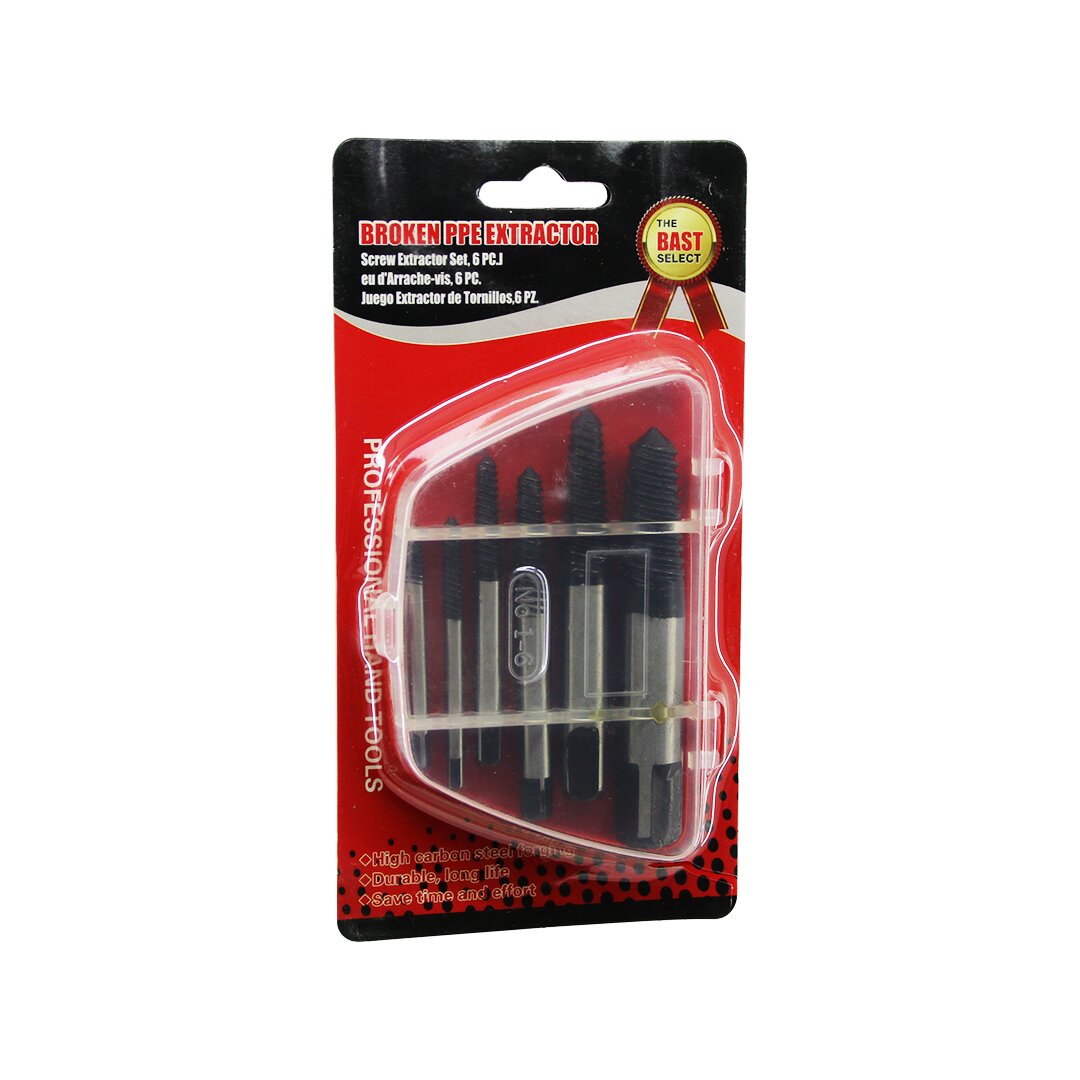 6 PCS  HASARLI VİDA ÇIKARICI SET -  SOLA DÖNEN  KLAVUZ UÇ (5271)