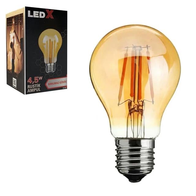 A-60 Kırılmaz Gövde 4,5 Watt Rustik Ampul (5271) A-60 Kırılmaz Gövde 4,5 Watt Rustik Ampul (5271)