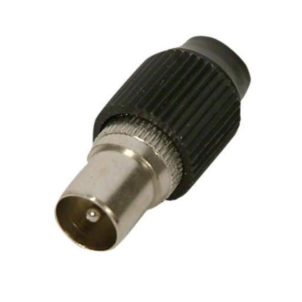 60 OHM ANTEN TV FİŞİ İTHAL ERKEK SİYAH DÜZ TİP (100 AD) ELEKTROMER (5271)