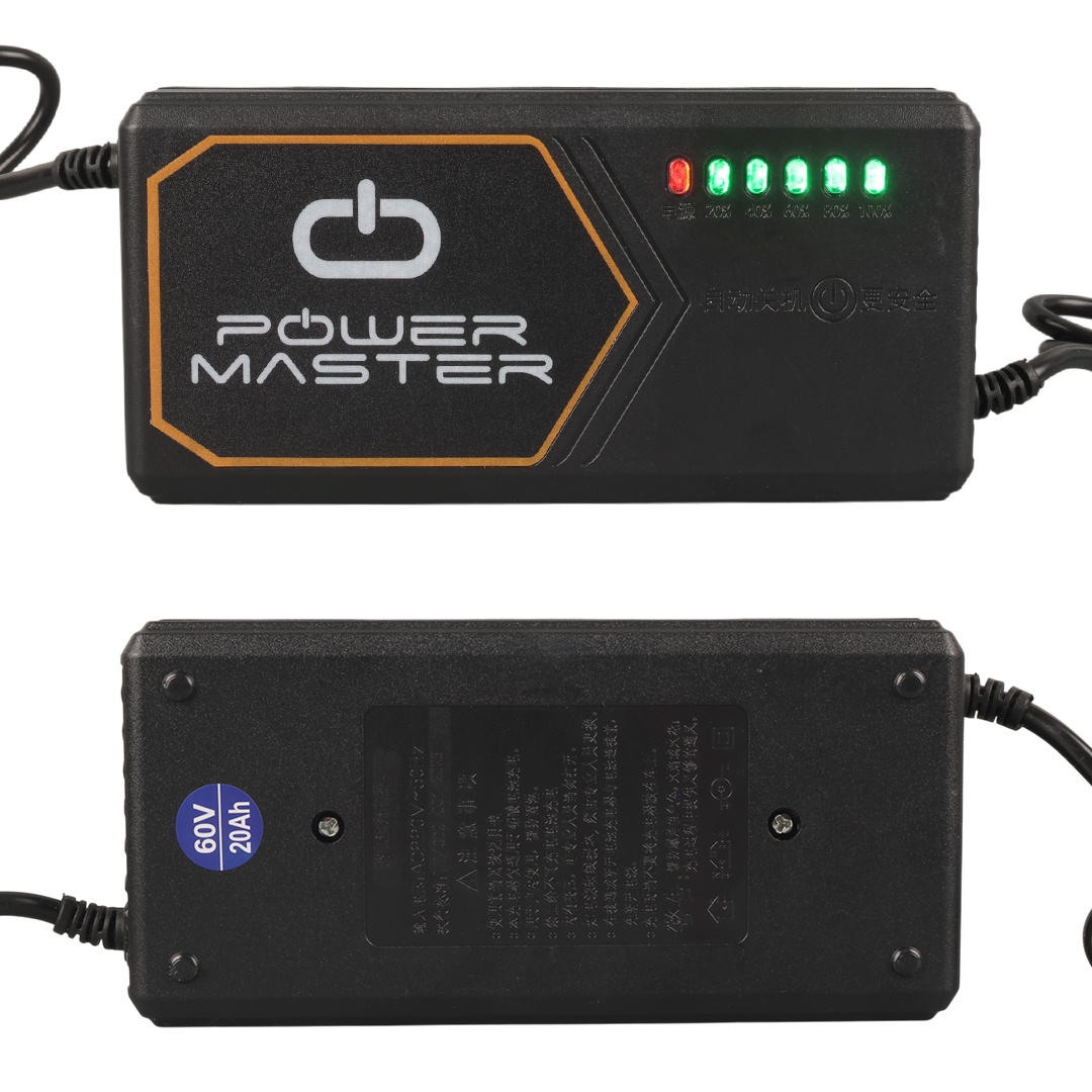 60 VOLT - 20 AMPER IEC C15 DİŞİ UÇLU GÖSTERGELİ ELEKTRİKLİ BİSİKLET ŞARJ AKÜ CİHAZI (ADJ160-01) (5271)