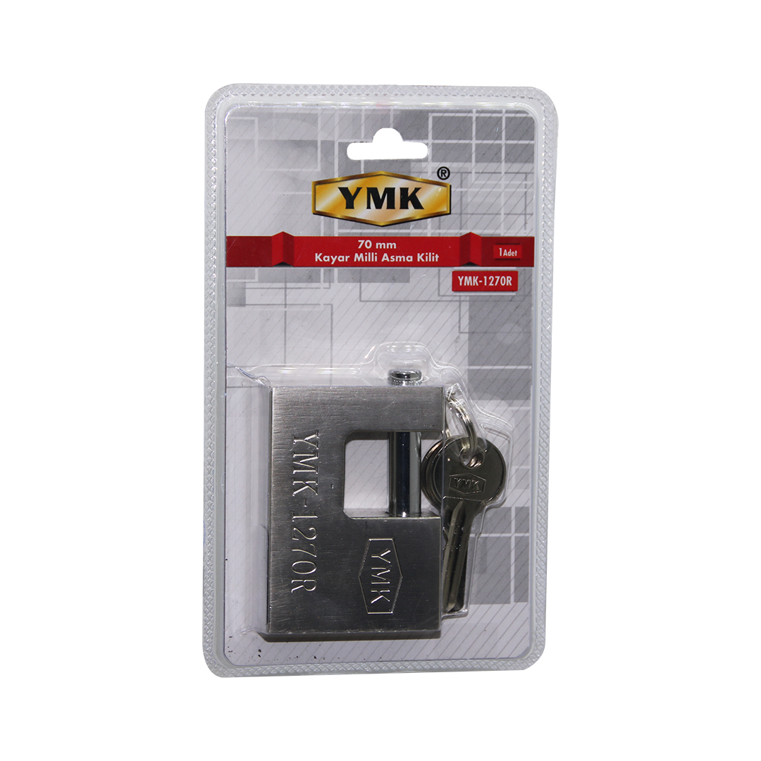 70MM GRİ KAYAR MİLLİ ASMA KİLİT (5271)