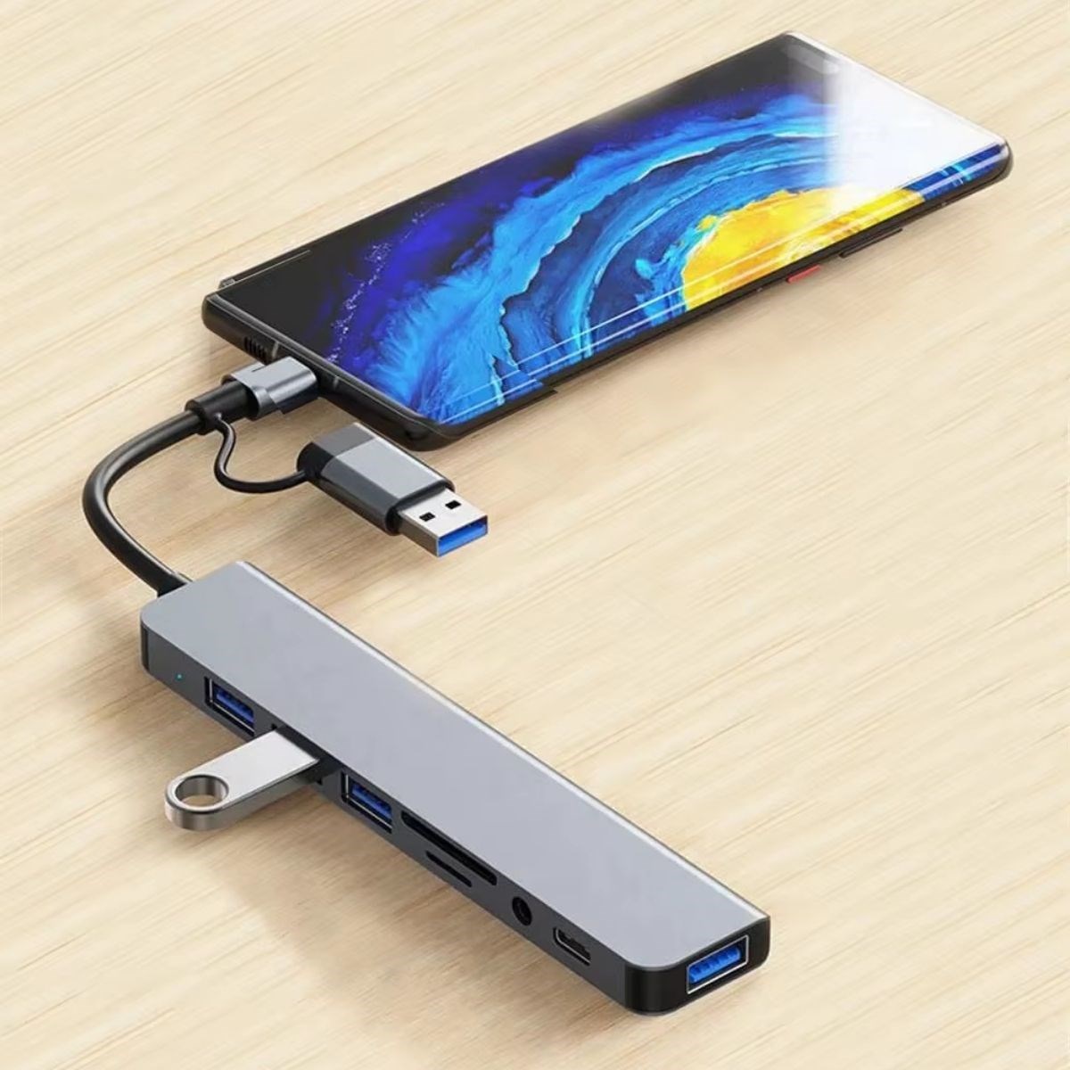 8 in 1 Usb Çevirici Notebook Macbook Type-C Uyumlu Görüntü Aktarıcı Hub (5271) 8 in 1 Usb Çevirici Notebook Macbook Type-C Uyumlu Görüntü Aktarıcı Hub (5271)