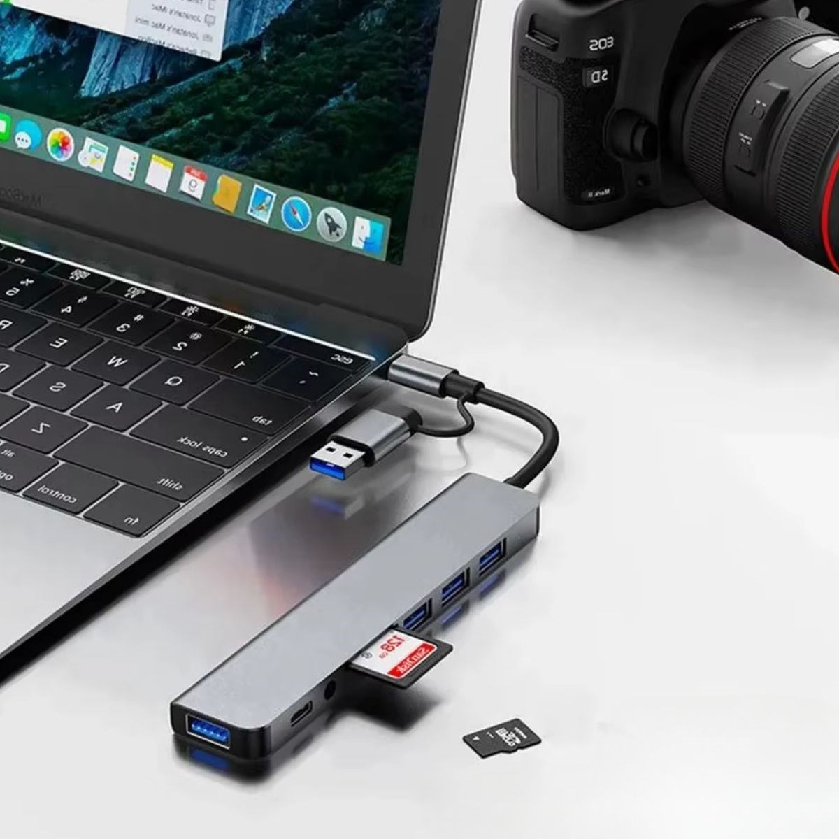 8 in 1 Usb Çevirici Notebook Macbook Type-C Uyumlu Görüntü Aktarıcı Hub (5271) 8 in 1 Usb Çevirici Notebook Macbook Type-C Uyumlu Görüntü Aktarıcı Hub (5271)