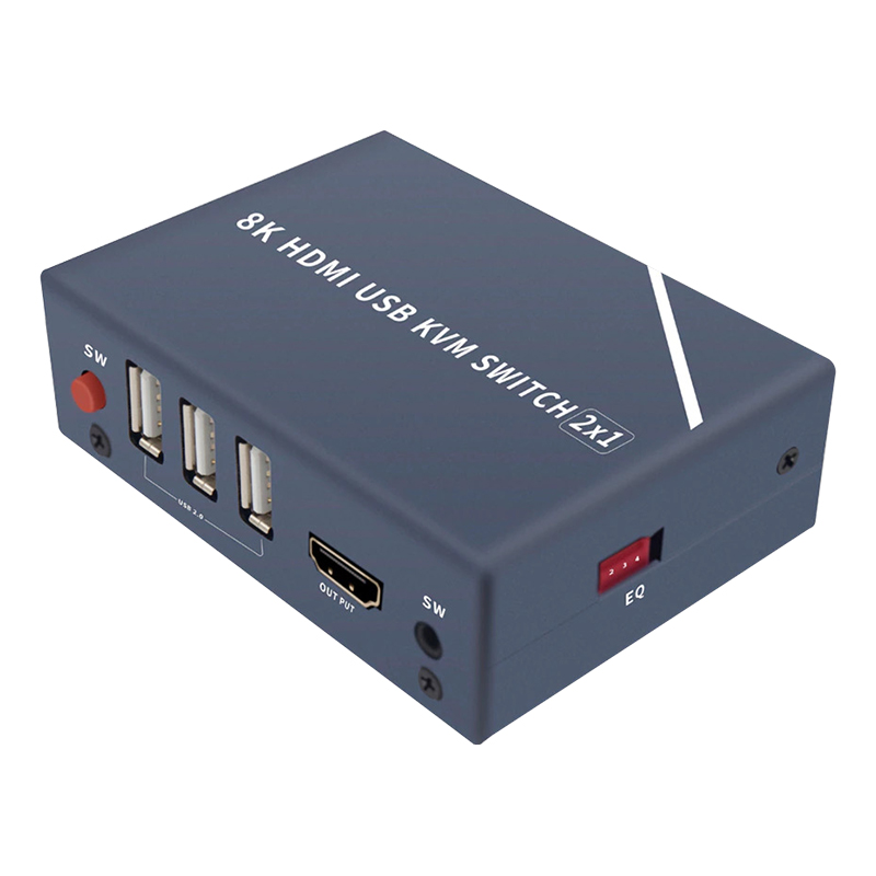 8K HDMI USB KVM SWITCH 2X1 (5271)