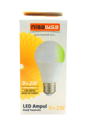 9+2W E27 BEYAZ-YEŞİL LED AMPUL (5271)