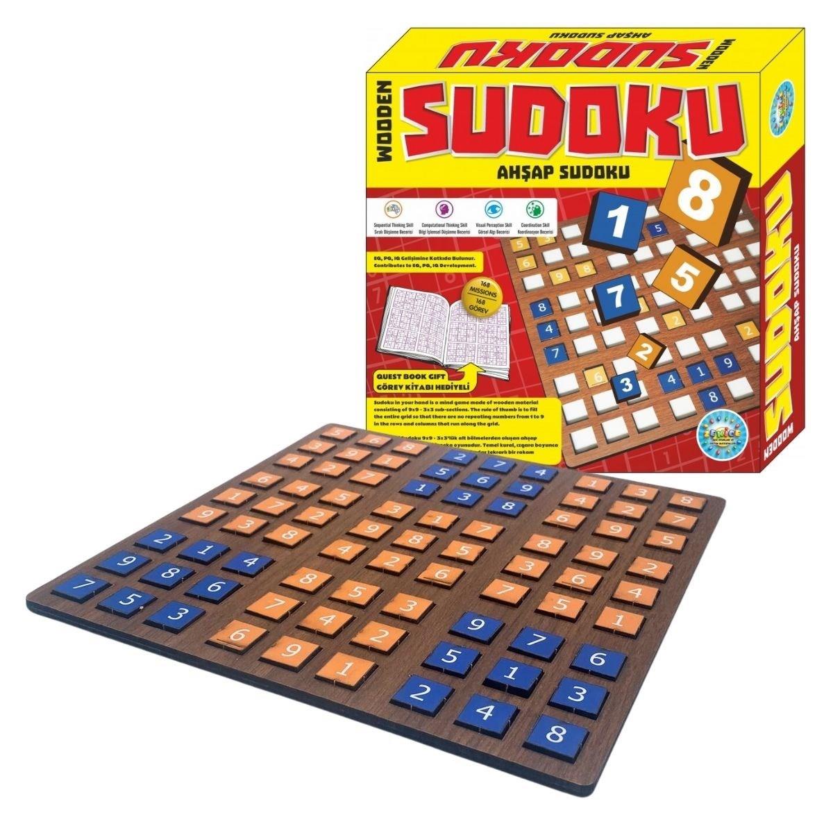 9 Bölümlü Ahşap Sudoku Eğitici Oyun Seti (5271)