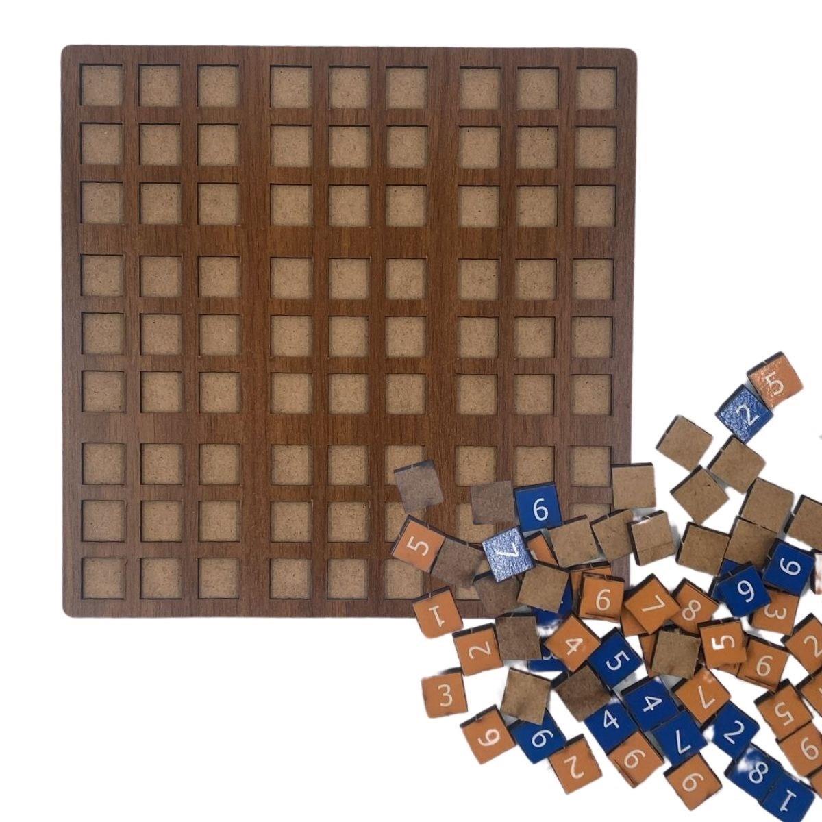 9 Bölümlü Ahşap Sudoku Eğitici Oyun Seti (5271)