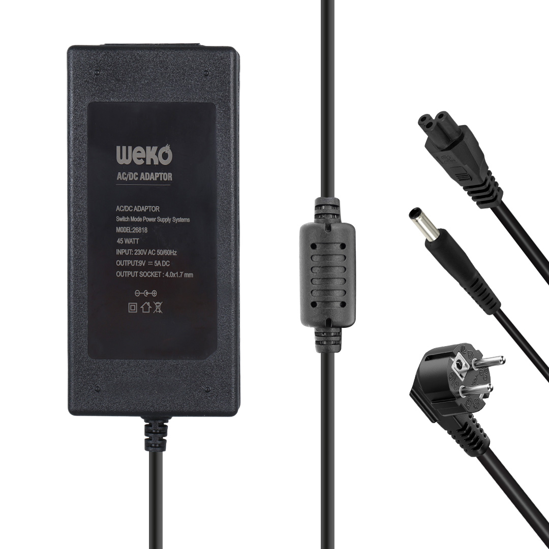 9 VOLT - 5 AMPER YAZAR KASA/ POS MAKİNESİ MASAÜSTÜ ADAPTÖR 4.0*1.7 MM UÇLU (5271)