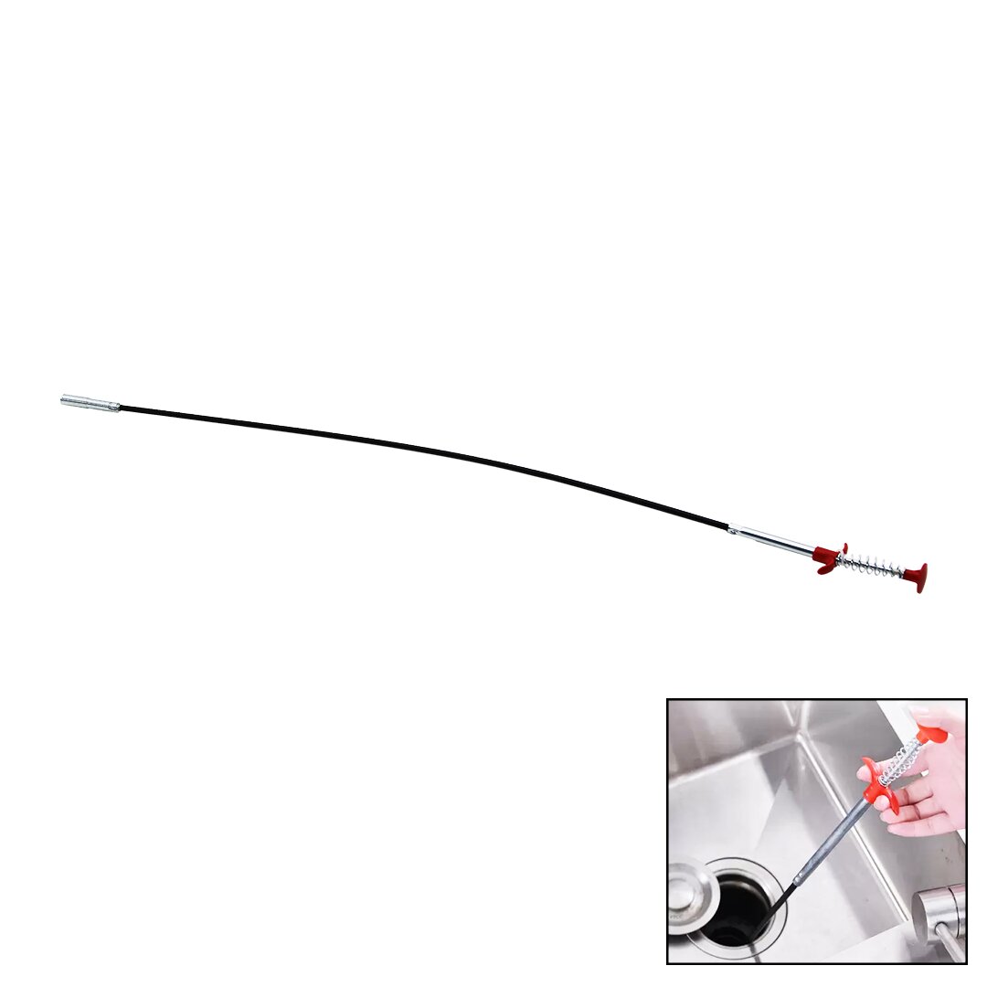 90 CM YAYLI LAVABO - GİDER TEMİZLEME KISKAÇ ÇUBUK (5271)