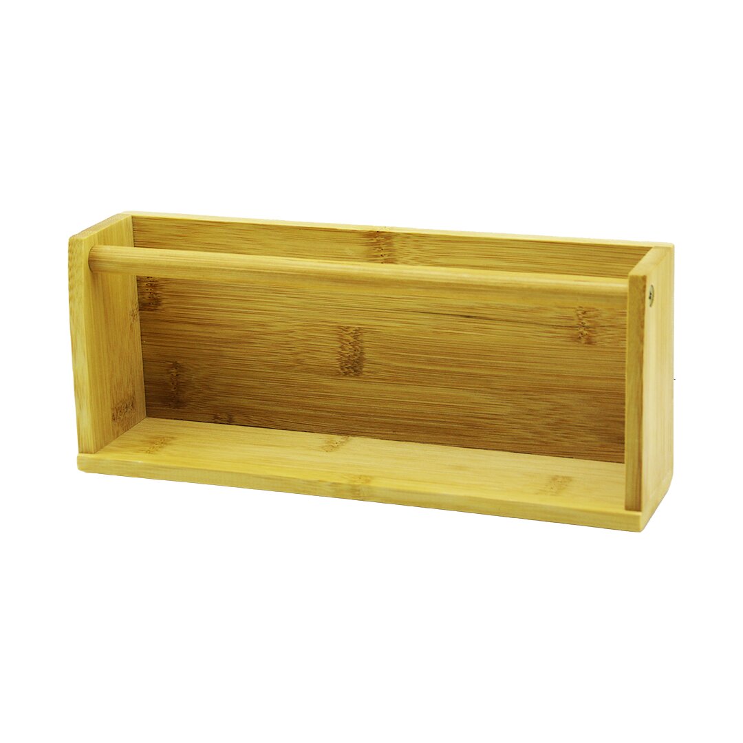 AHŞAP BAMBU  DUVAR RAFI   MIKNATISLI MONTAJ   10.2 X 25CM - Y: 5--6CM (5271)