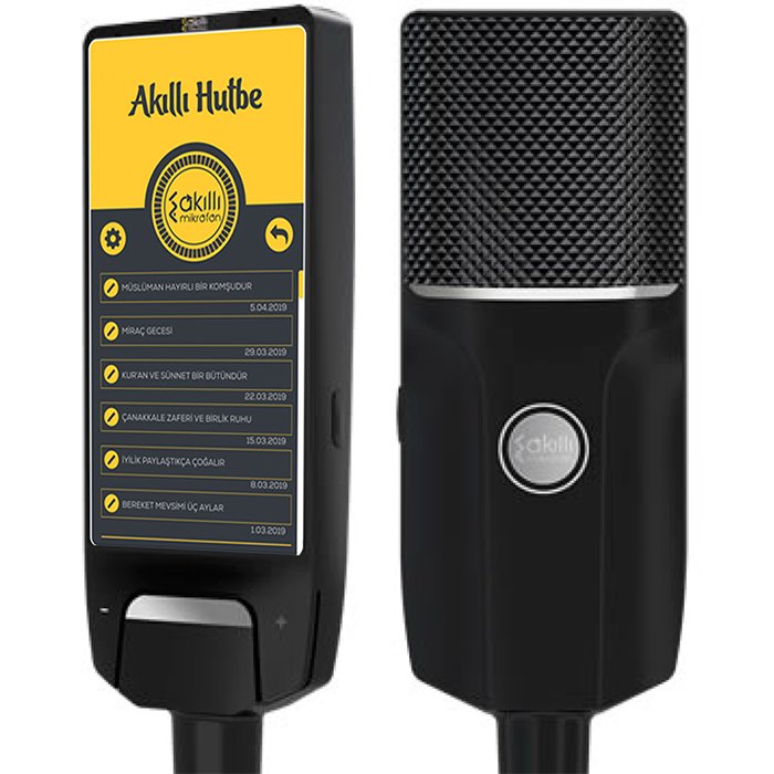 AKILLI MİKROFON DOKUNMATİK EKRANLI WİFİ DESTEKLİ ÇİFT MİKROFONLU DHS1V1 (5271)