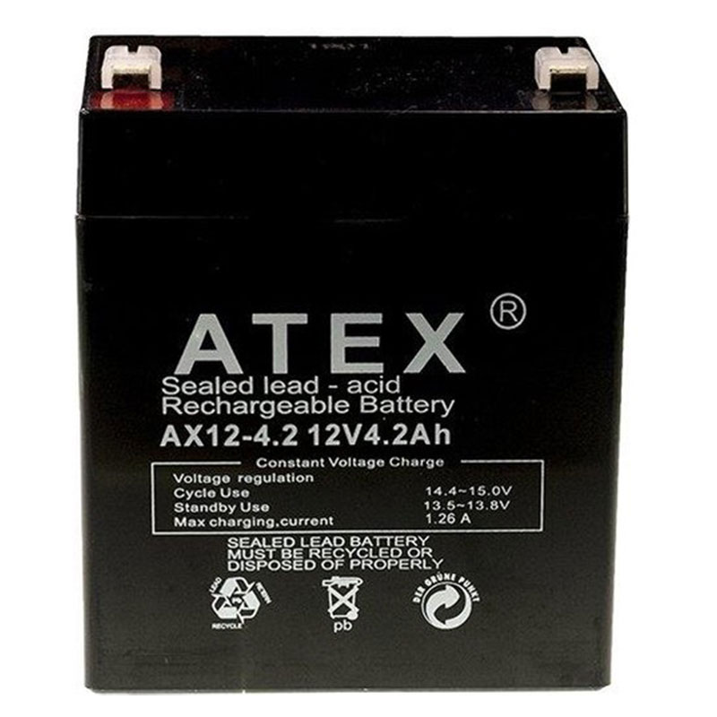 AKÜ 12 VOLT 4.2 AMPER ATEX (90 X 70 X 101 MM) (5271)