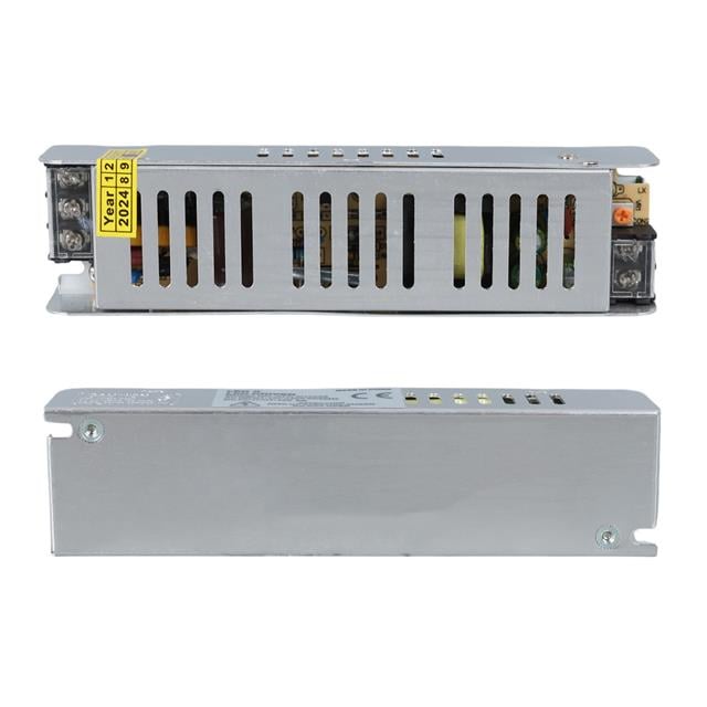 ALN-M1205S 12 Volt 5 Amper Slim Metal Kasa Adaptör 160x40x35mm (5271)