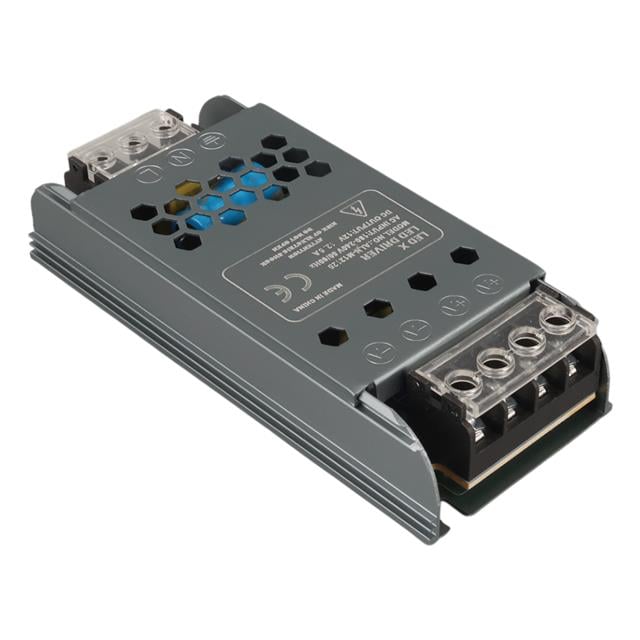 ALN-M12125 12 Volt 12.5 Amper 57x24x12mm Ultra Slim Metal Kasa Adaptör (5271)