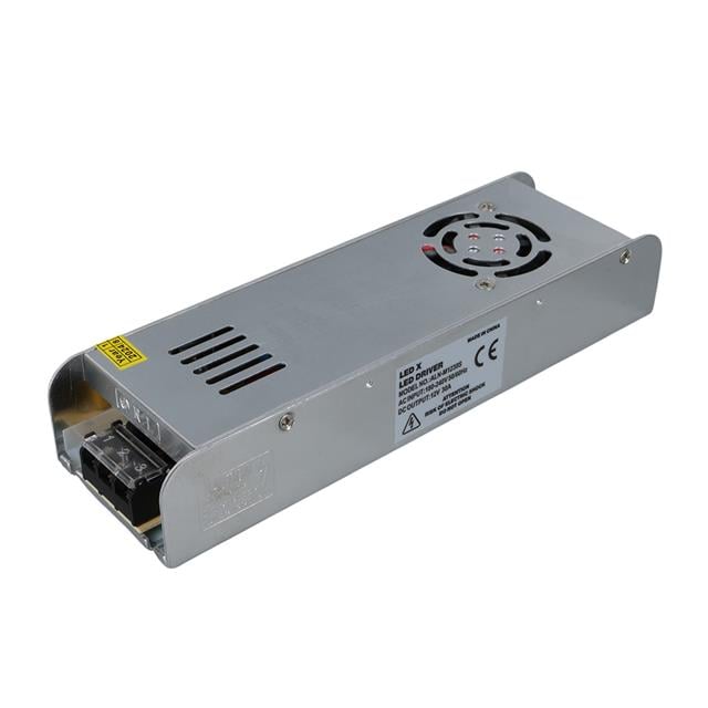 ALN-M1230S 12 Volt 30 Amper 360 Watt Fanlı Slim Metal Kasa Adaptör 225x65x38mm (5271)