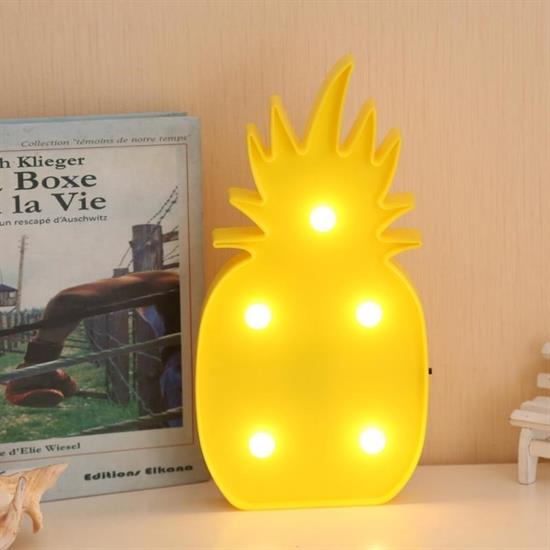 Ananas Şeklinde Ledli Dekoratif Eğlenceli Çocuk Gece Lambası (5271)