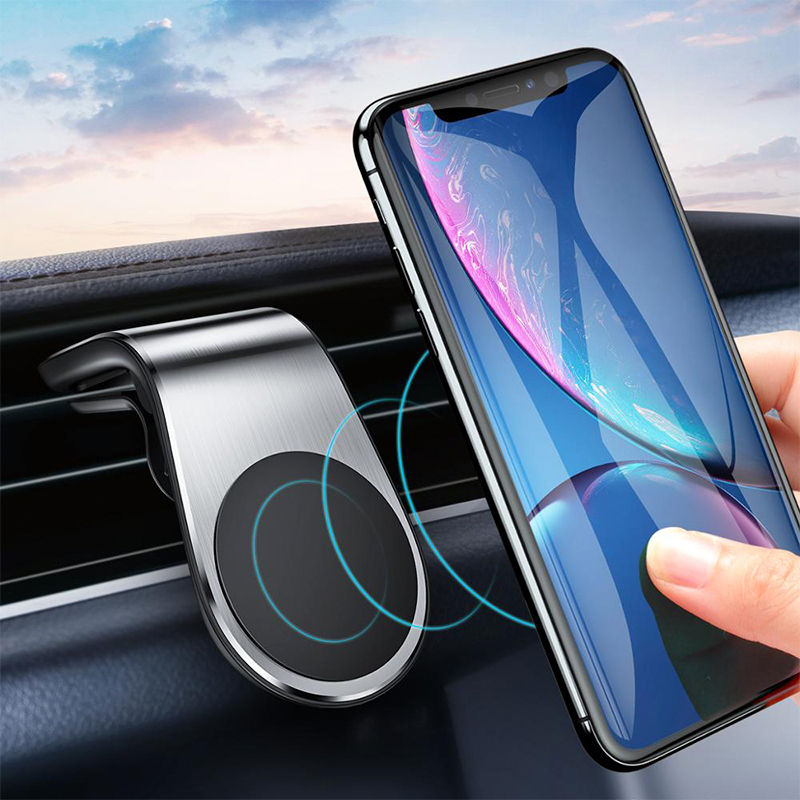 ARAÇ İÇİ MANYETİK MIKNATISLI TELEFON TUTUCU SİYAH*GÜMÜŞ (5271)