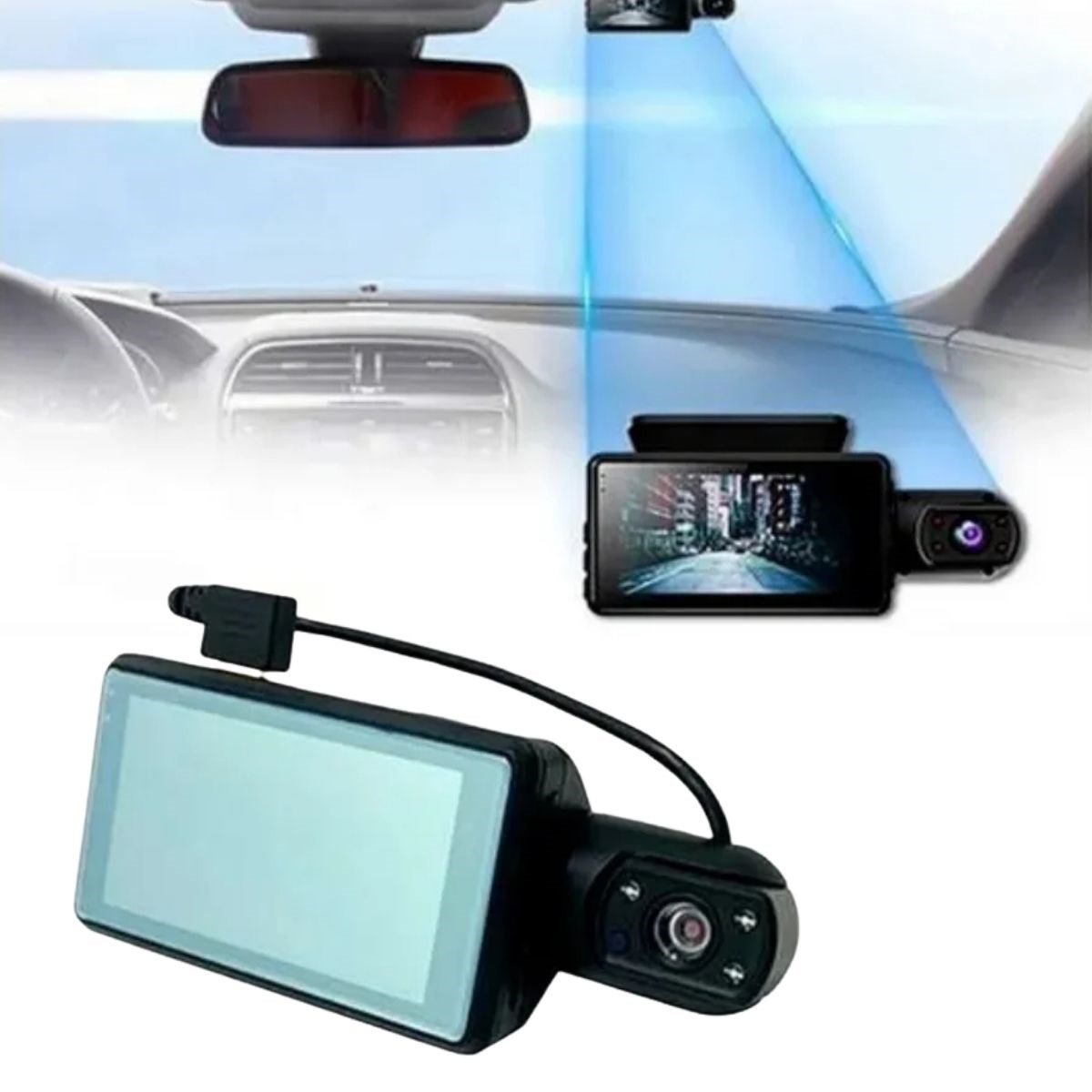 Araç İçi & Dışı Çift Lensli WiFi Kamera – 1080P HD,Gece Görüşlü, G-Sensörlü DVR Dashcam (5271) Araç İçi & Dışı Çift Lensli WiFi Kamera – 1080P HD,Gece Görüşlü, G-Sensörlü DVR Dashcam (5271)