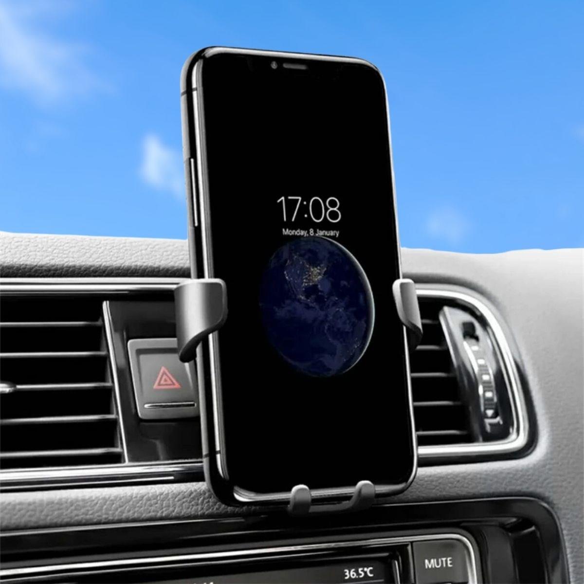 Araç İçi Klima Izgarasına Takılabilen Plastik Oto Telefon Tutucu Gravity (5271)