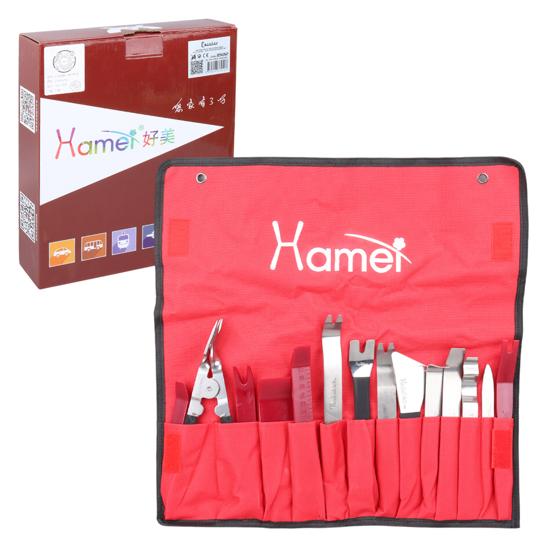 ARAÇ İÇİ SES SİSTEMİ SÖKME - LASTİK SÖKME -  KAPI DÜZELTME ÇIKARMA SETİ (14 FARKLI APARAT) (5271)