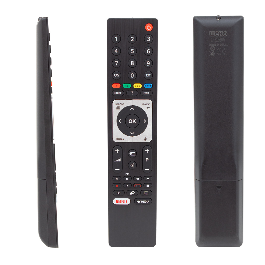 ARÇELİK-BEKO RC 3304805/01B RM-L271B NETFLIX TUŞLU LCD-LED TV KUMANDA (TS5187R-A1) (5271)