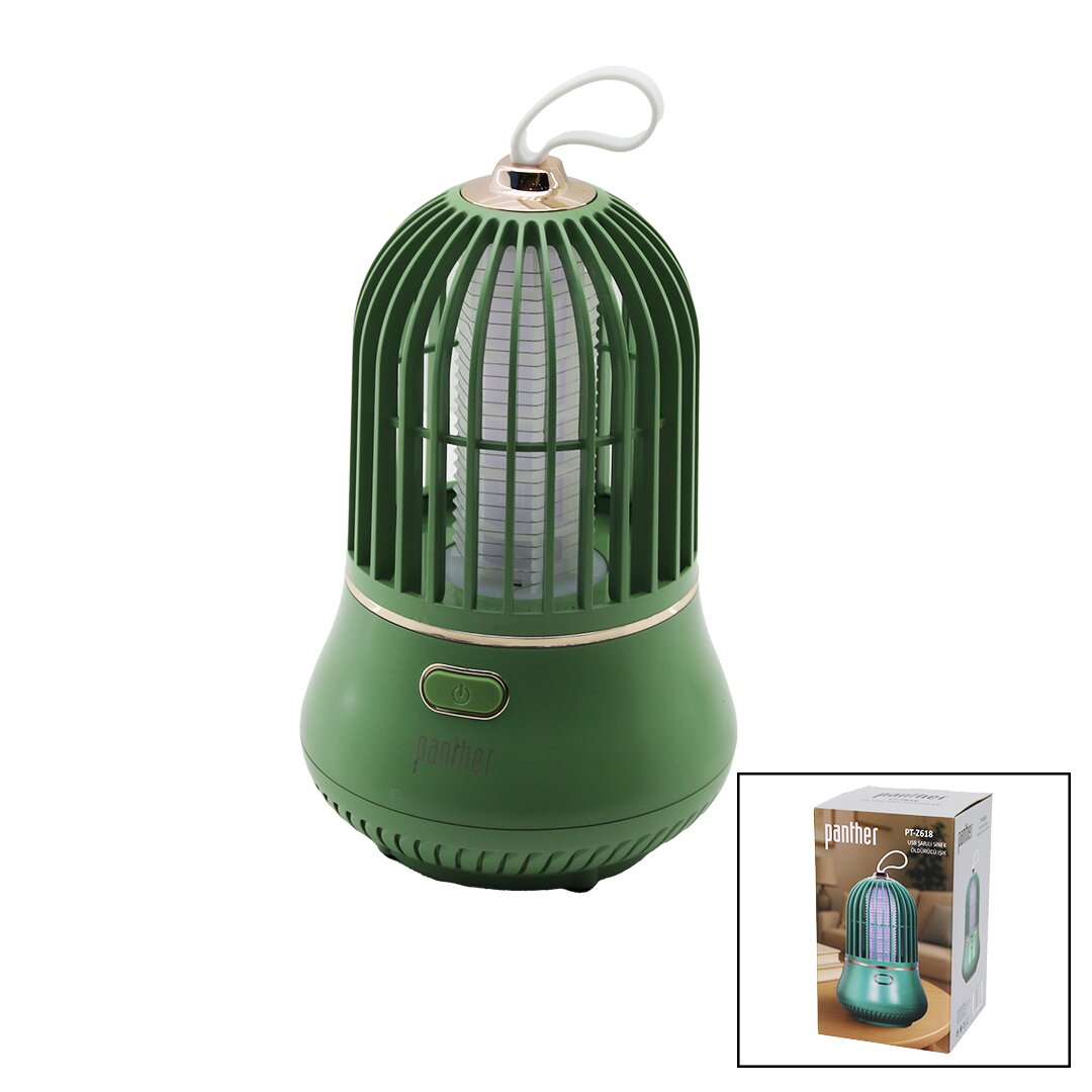 ARMUT MODELİ USB ŞARJLI SİNEK ÖLDÜRÜCÜ CIZ MAKİNE MASA ÜSTÜ - ASKI HALKALI ETKİ=20M2ÇAP: 13CM Y:20.5CM PT-Z618 (5271)