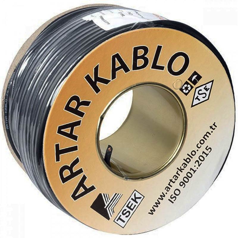 ARTAR MİKROFON KABLOSU STEREO 1.KALİTE (100MT) 2X025MM 80 NO (5271)