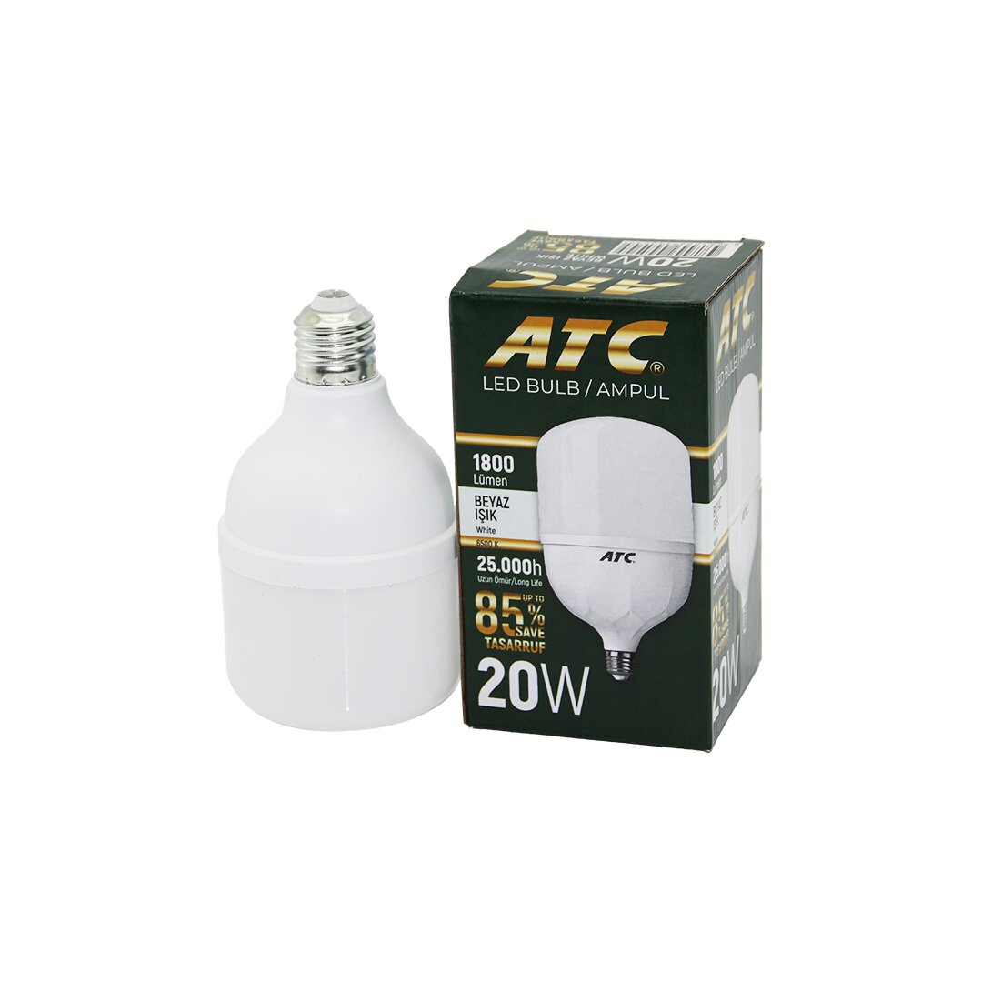 ATC-LW-20W  20W E27 TORCH LED BULB AMPUL BEYAZ 1800 LÜMEN - 25.000h (5271)