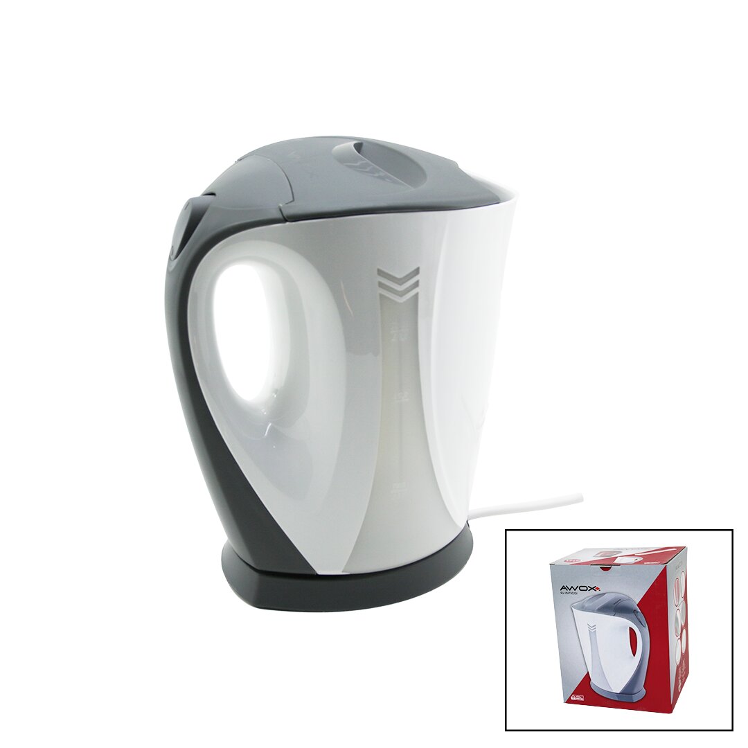 AWOX BEYAZ VİVİTY PLASTİK KETTLE SU ISITICISI 1.7LT 2000W SU SEVİYESİ GÖSTERGELİ AÇIK REZİSTANS (5271)