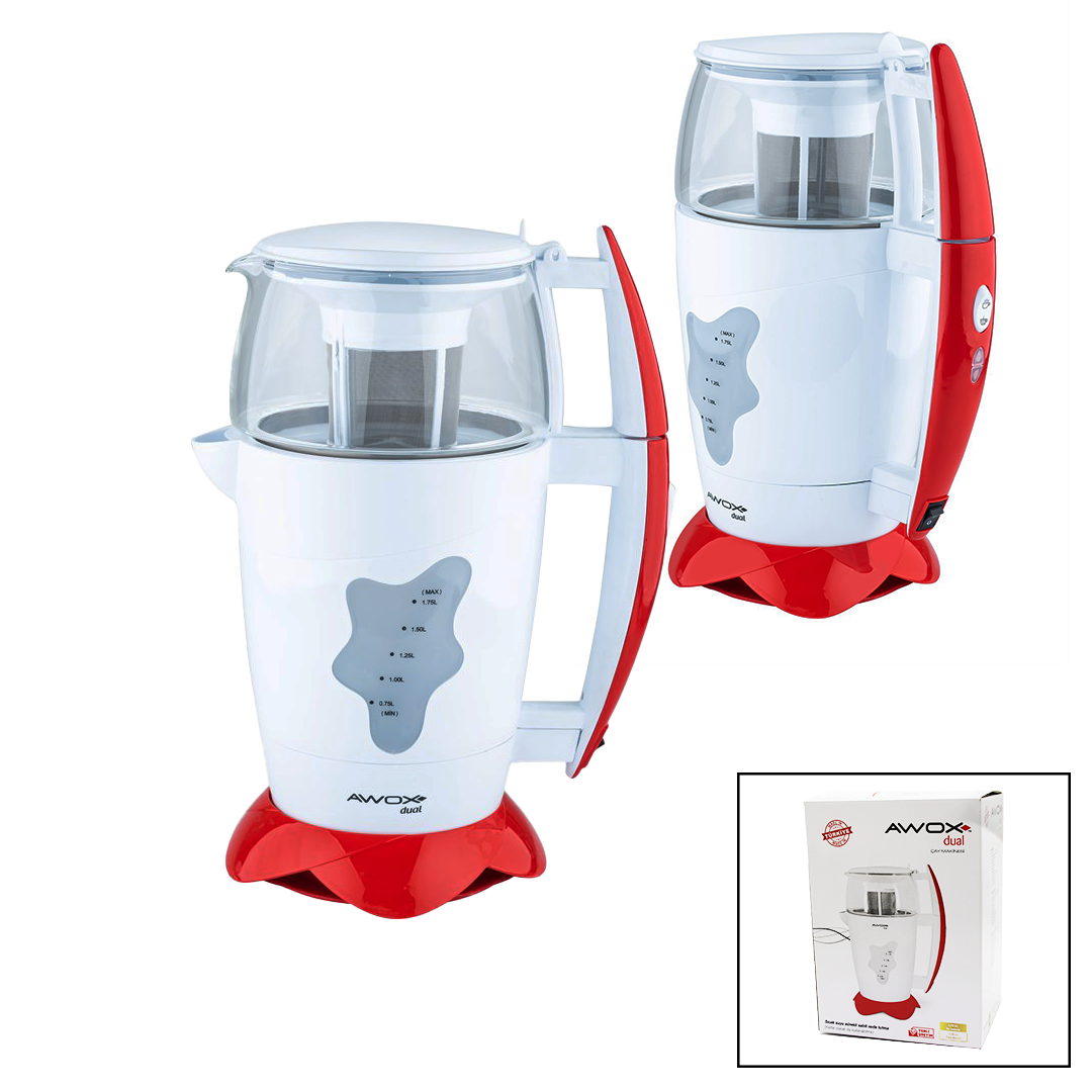 AWOX DUAL ÇAY MAKİNESİ ÇAYCI 1.75LT+1.2LT (5271)