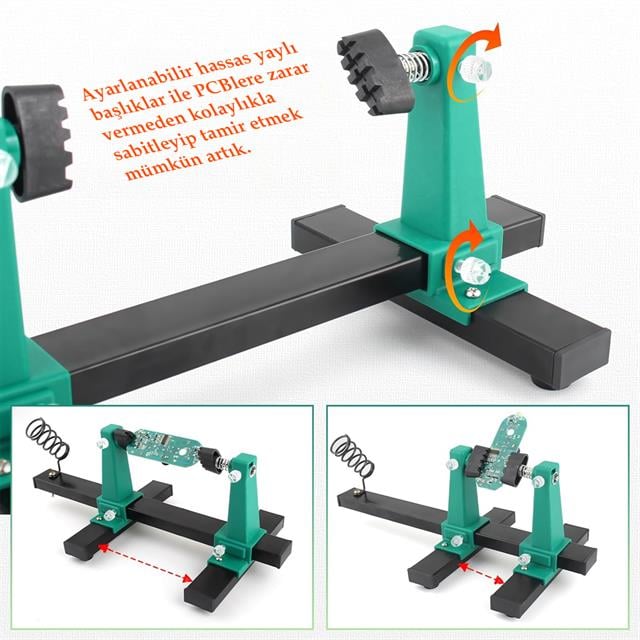 Ayarlanabilir PCB Levha Board Tutucu Havya Tamir Standı (5271)