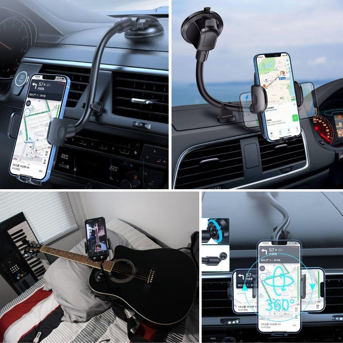 Ayarlanabilir Vakum Kilitli Cam Ve Torpidoya Takılabilen Telefon Tutucu (5271) Ayarlanabilir Vakum Kilitli Cam Ve Torpidoya Takılabilen Telefon Tutucu (5271)