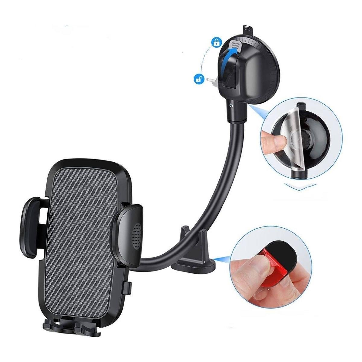 Ayarlanabilir Vakum Kilitli Cam Ve Torpidoya Takılabilen Telefon Tutucu (5271) Ayarlanabilir Vakum Kilitli Cam Ve Torpidoya Takılabilen Telefon Tutucu (5271)