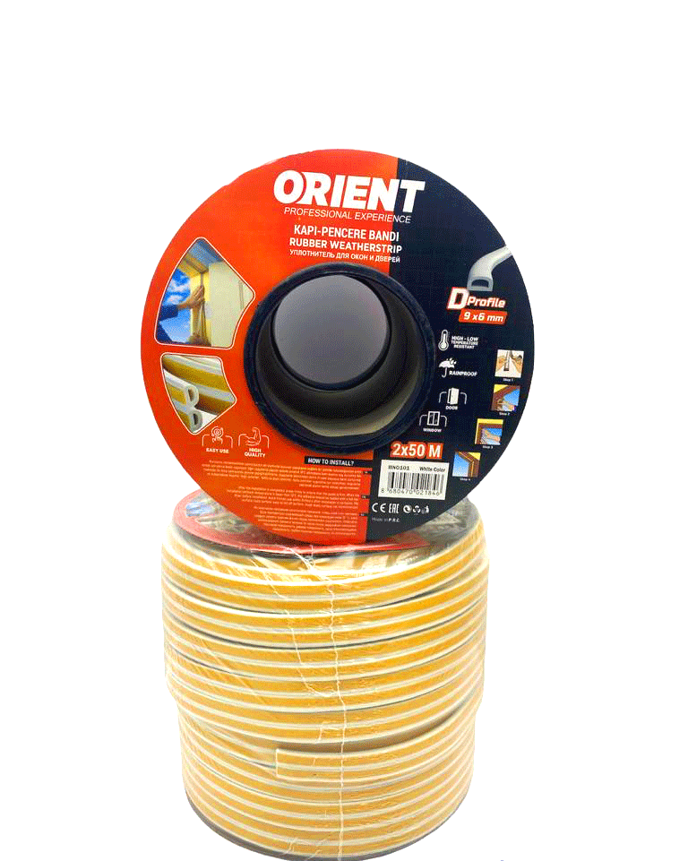 BEYAZ 100MT2X50MTBOBİN FİTİL KAPI PENCERE BANT (5271)