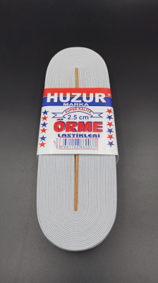 BEYAZ - 2.5CM PAÇA LASTİK GENİŞ 10MT. (5271)