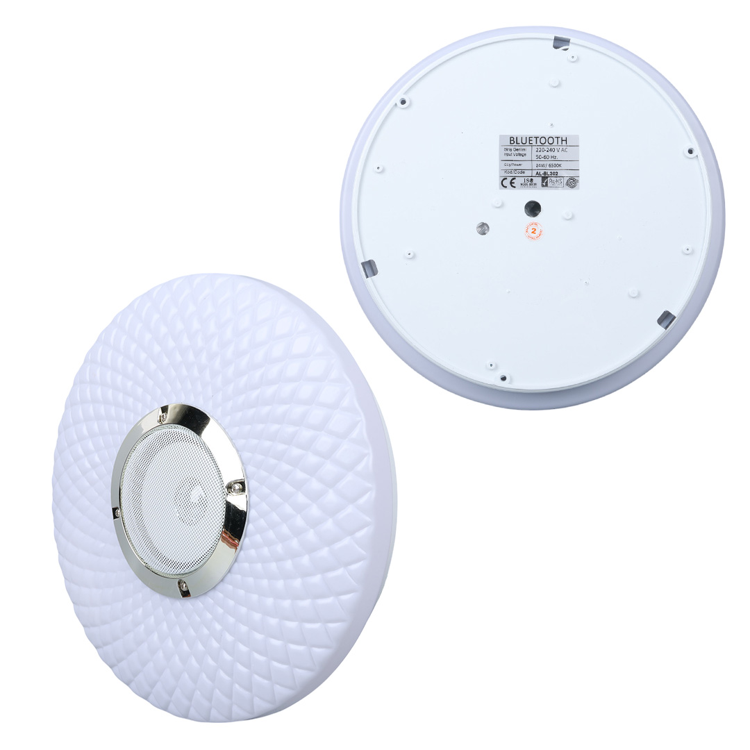 BEYAZ 30*6 CM 24 WATT BLUETOOTH HOPARLÖRLÜ TAVAN AYDINLATMA (5271) BEYAZ 30*6 CM 24 WATT BLUETOOTH HOPARLÖRLÜ TAVAN AYDINLATMA (5271)