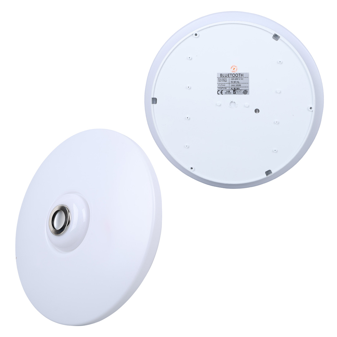 BEYAZ 34*9 CM 24 WATT BLUETOOTH HOPARLÖRLÜ TAVAN AYDINLATMA (5271) BEYAZ 34*9 CM 24 WATT BLUETOOTH HOPARLÖRLÜ TAVAN AYDINLATMA (5271)