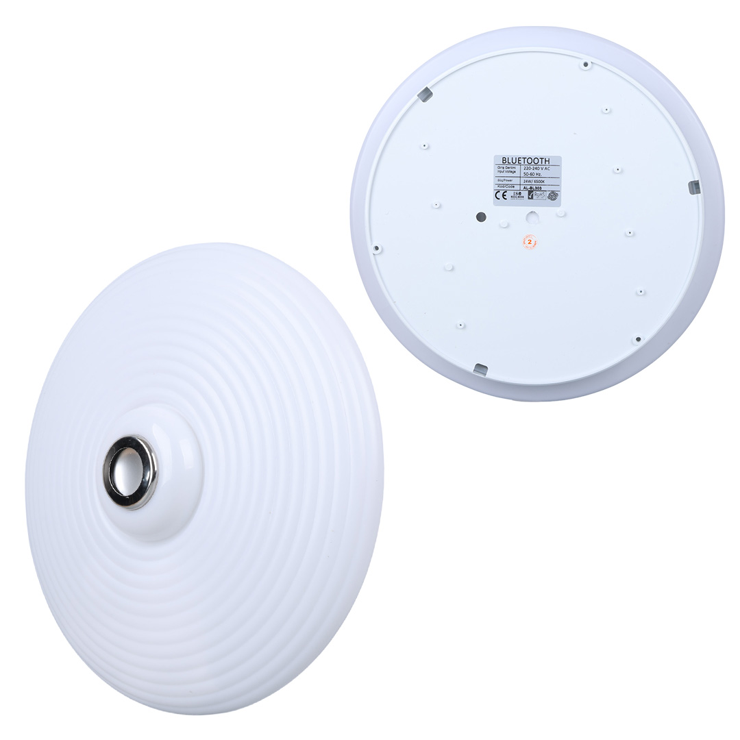 BEYAZ 35*10.5CM 24 WATT BLUETOOTH HOPARLÖRLÜ TAVAN AYDINLATMA (5271) BEYAZ 35*10.5CM 24 WATT BLUETOOTH HOPARLÖRLÜ TAVAN AYDINLATMA (5271)