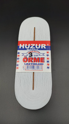BEYAZ - 3CM PAÇA LASTİK YASSI GENİŞ 10MT. (5271)